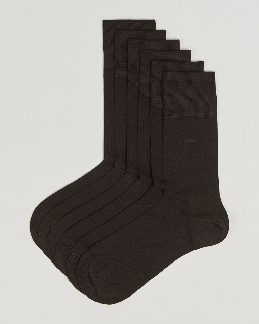 Herre | Undertøj | CDLP | 6-Pack Cotton Socks Dark Brown
