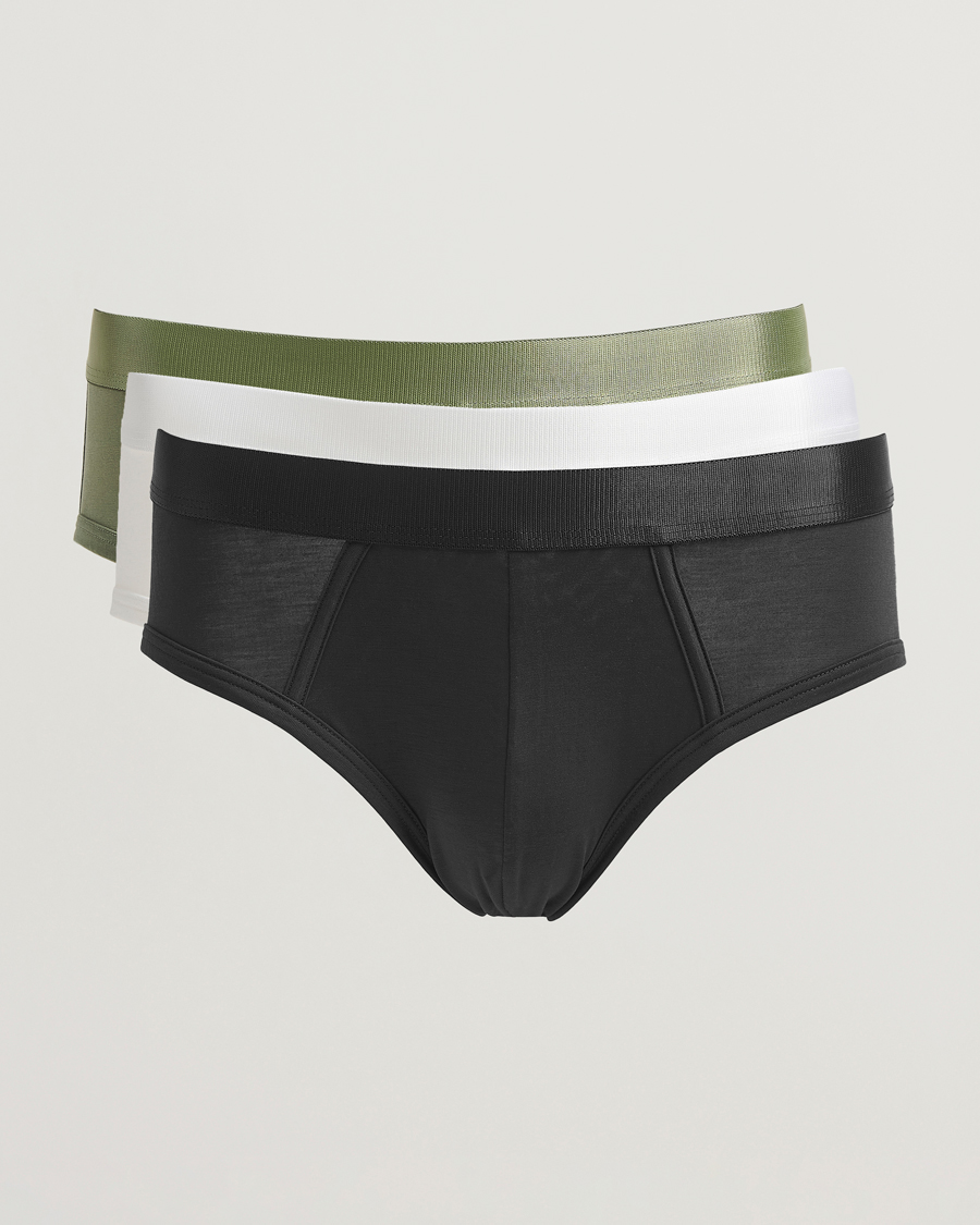 Herre | Undertøj | CDLP | 3-Pack Y-Brief Black/White/Sage