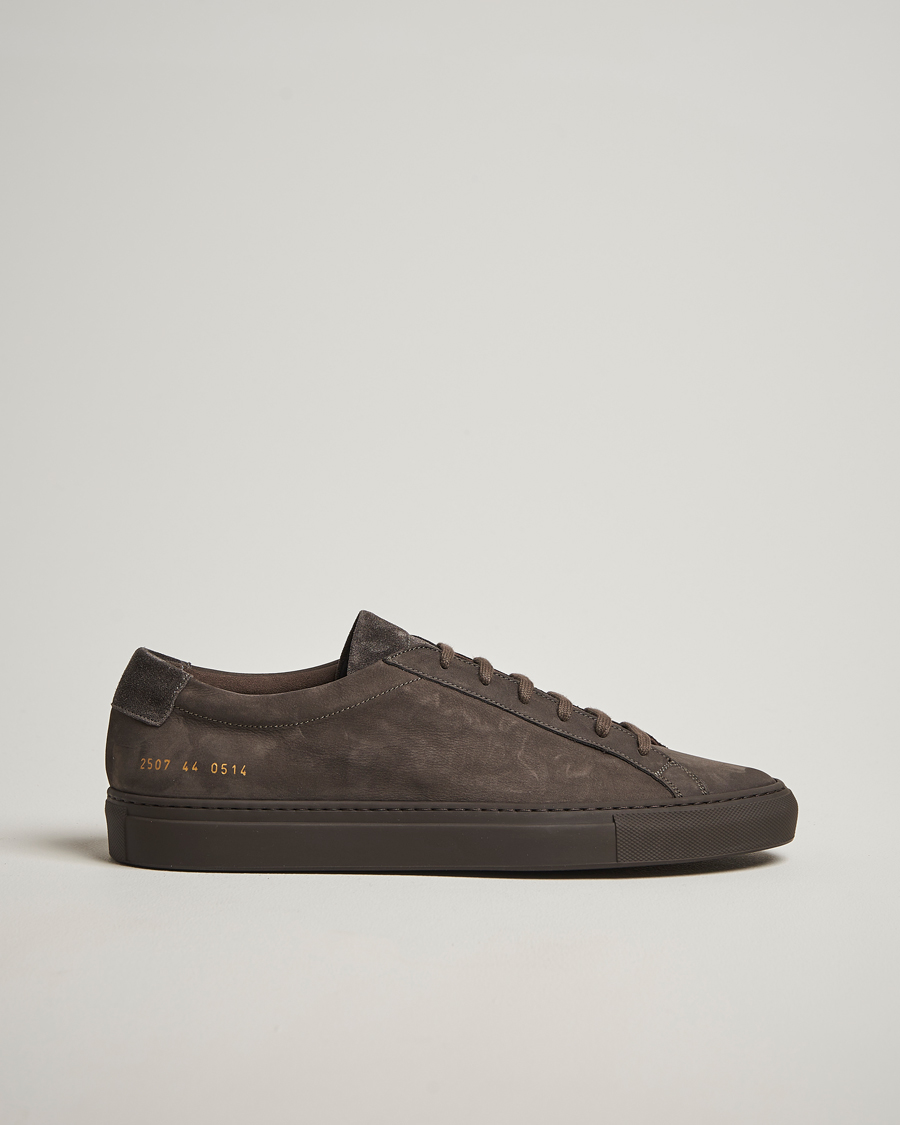 Herre | Sneakers | Common Projects | Original Achilles Nubuck Sneaker Charcoal