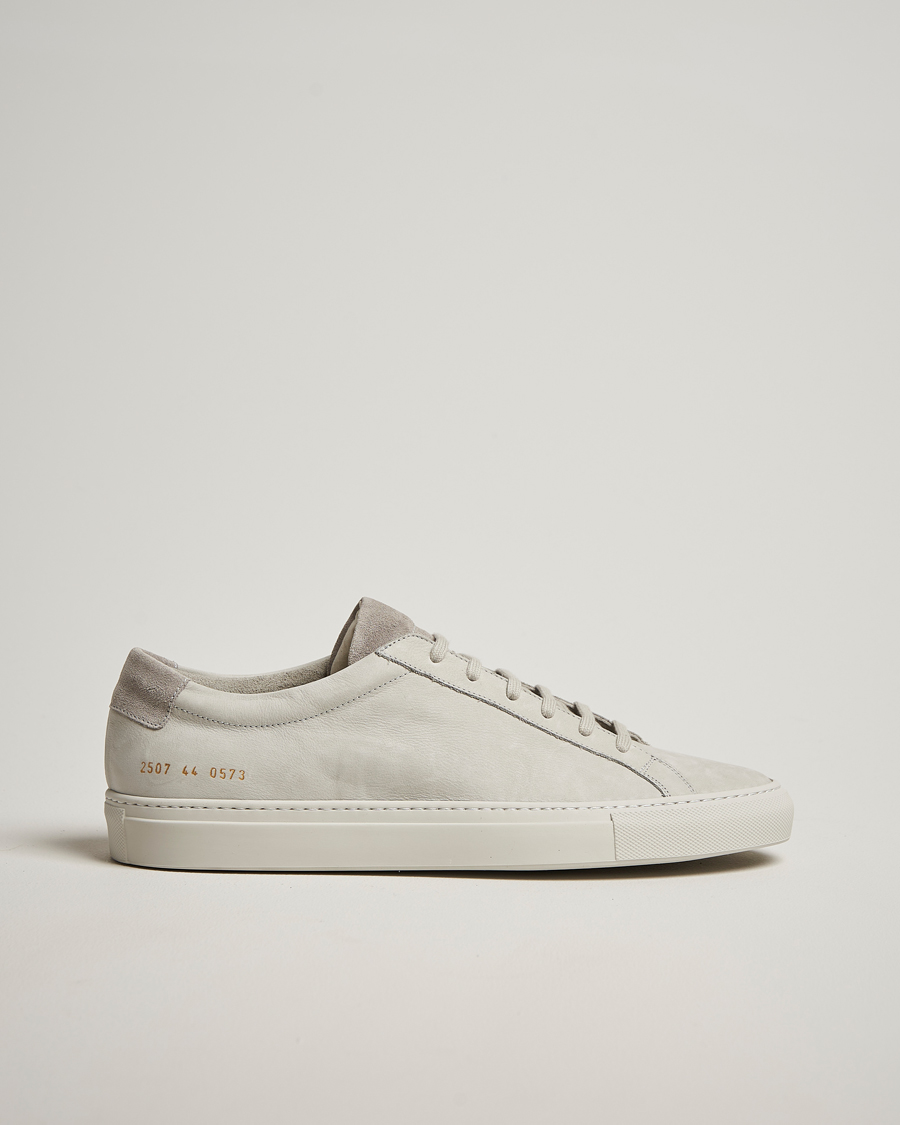 Herre | Sneakers | Common Projects | Original Achilles Nubuck Sneaker Light Grey