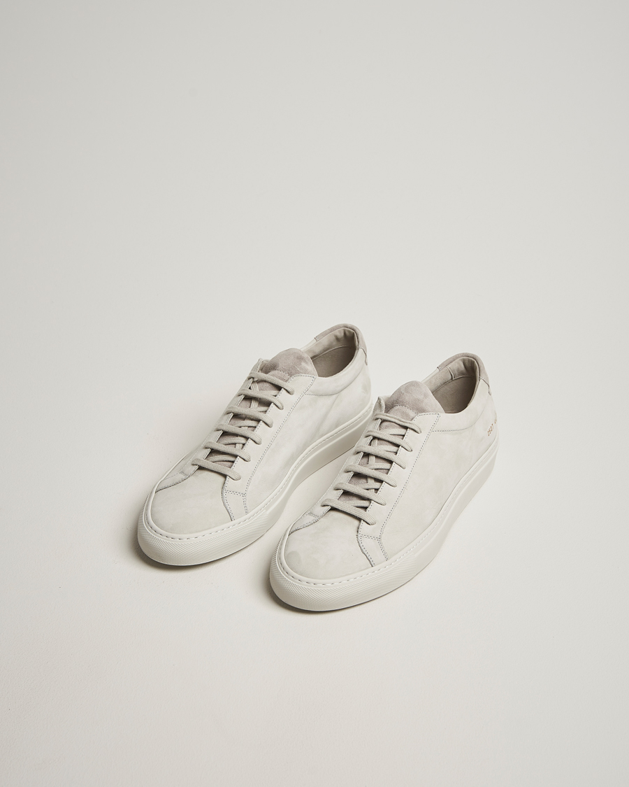 Herre | Sneakers | Common Projects | Original Achilles Nubuck Sneaker Light Grey