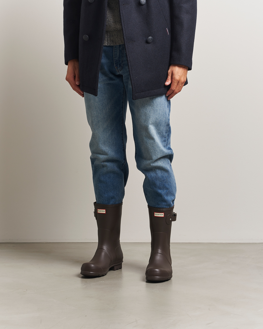 Herre | Galocher & Gummistøvler | Hunter Boots | Original Short Boot Dark Brown