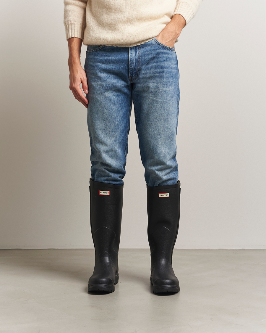Herre | Galocher & Gummistøvler | Hunter Boots | Balmoral Full Zip Boot Black