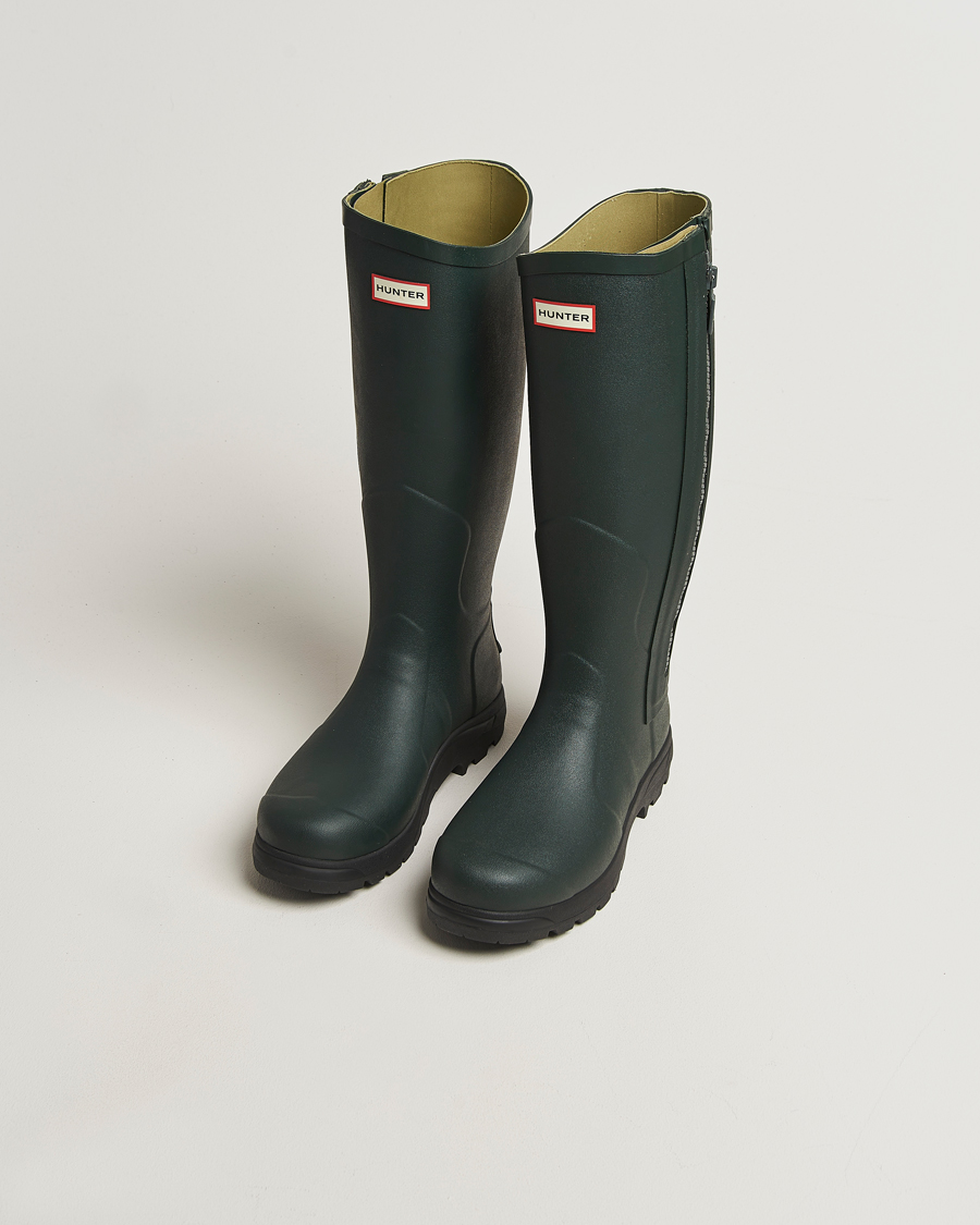 Herre | Galocher & Gummistøvler | Hunter Boots | Balmoral Full Zip Boot Dark Olive