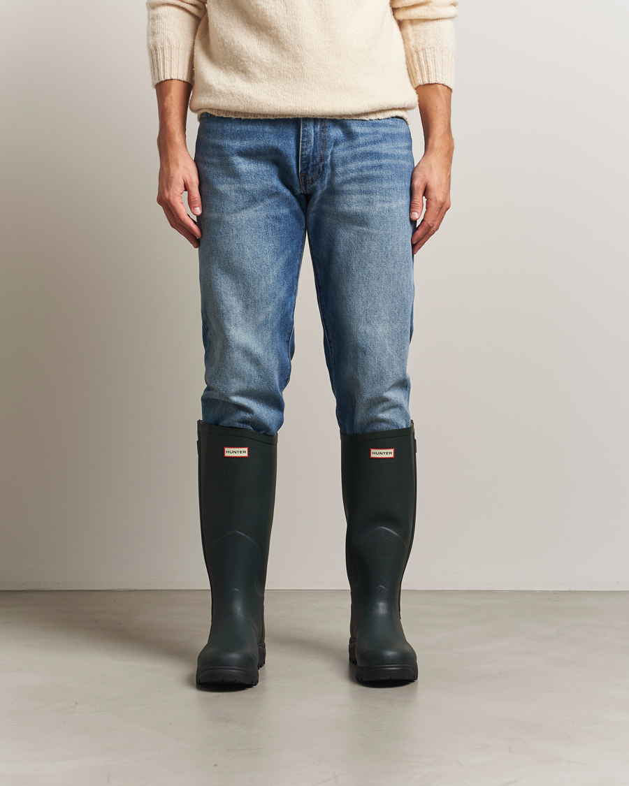 Herre | Galocher & Gummistøvler | Hunter Boots | Balmoral Full Zip Boot Dark Olive