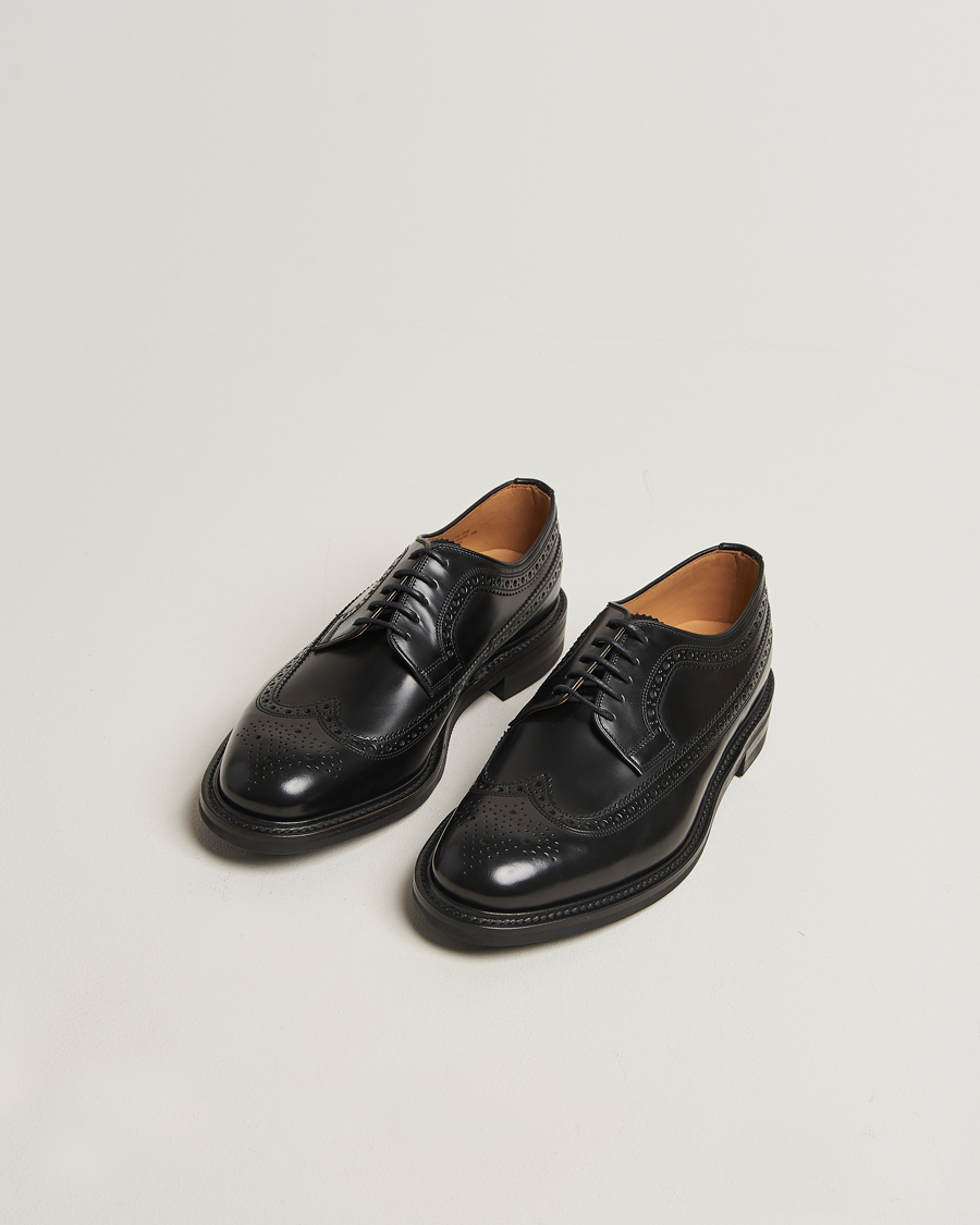 Herre | Derbys | Loake Shoemakers | Sovereign Longwing Derby Black