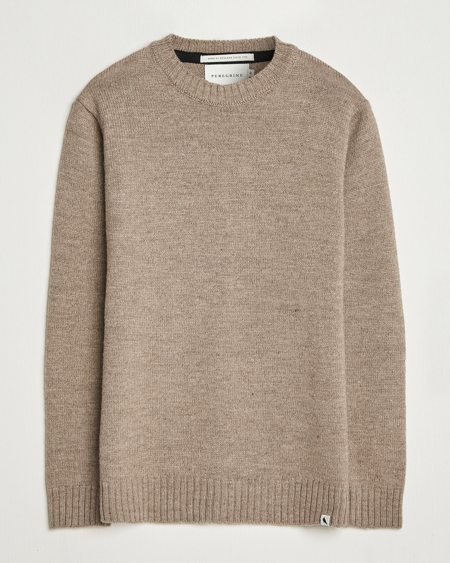 Herre | Trøjer | Peregrine | Maker's Stitch Merino Crew Light Brown