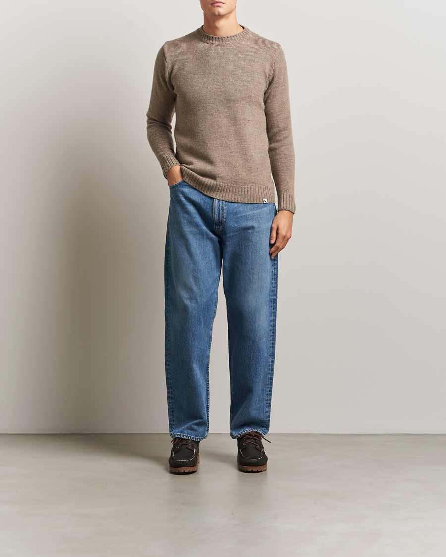 Herre | Trøjer | Peregrine | Maker's Stitch Merino Crew Light Brown