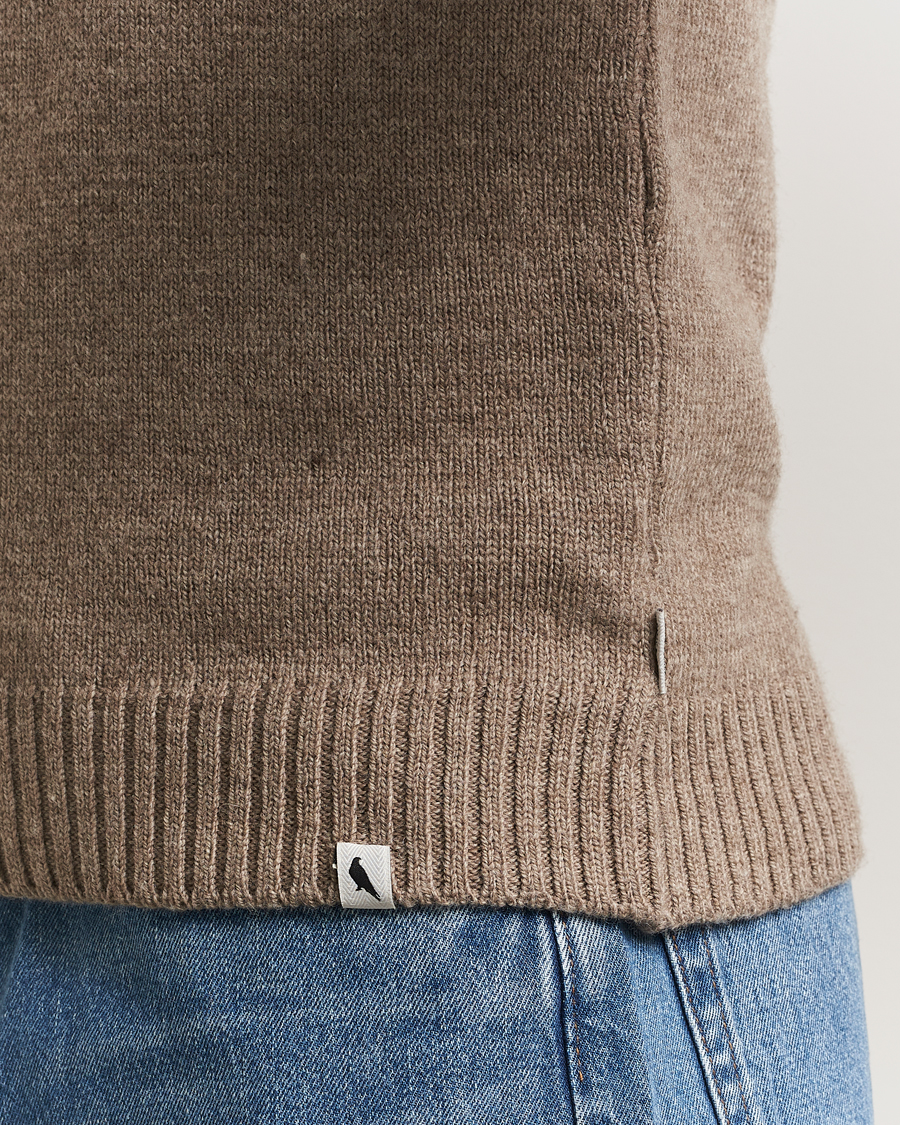 Herre | Trøjer | Peregrine | Maker's Stitch Merino Crew Light Brown