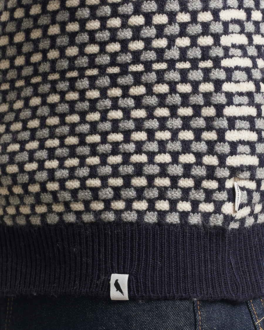 Herre | Trøjer | Peregrine | Network Merino Cardigan Navy