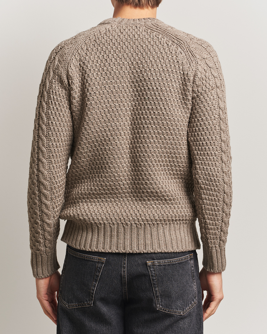 Herre | Trøjer | Peregrine | Winston Merino Crew Light Brown