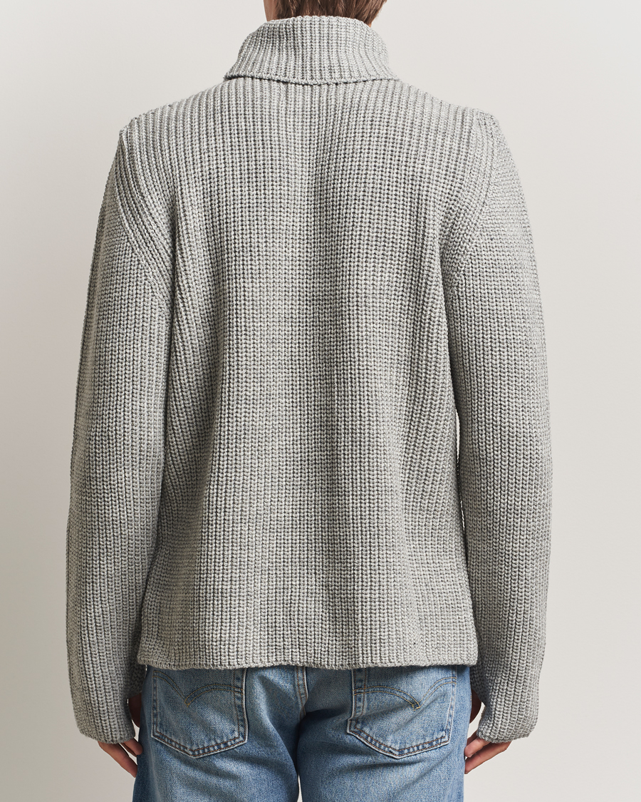 Herre | Trøjer | Peregrine | Wilkinson Knitted Merino Rollneck Light Grey