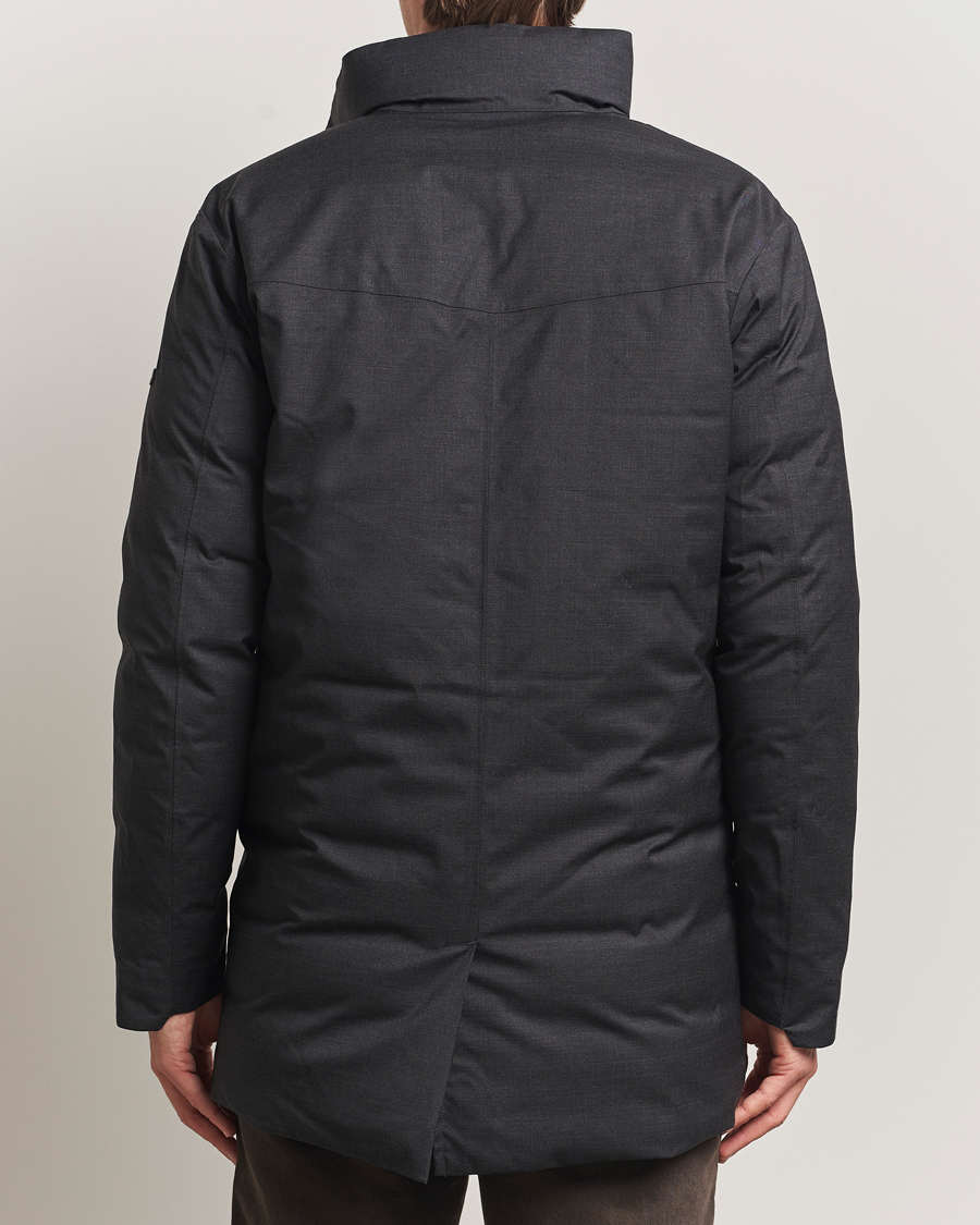 Herre | Jakker | Scandinavian Edition | Axis Loro Piana Padded Coat Dark Grey Melange