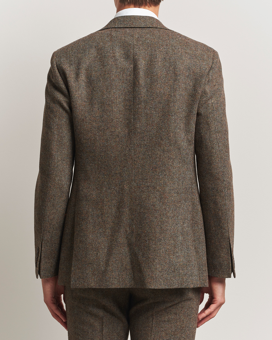 Herre | Blazere & jakker | Walker Slater | Edward Shetland Wool Donegal Blazer Dark Green