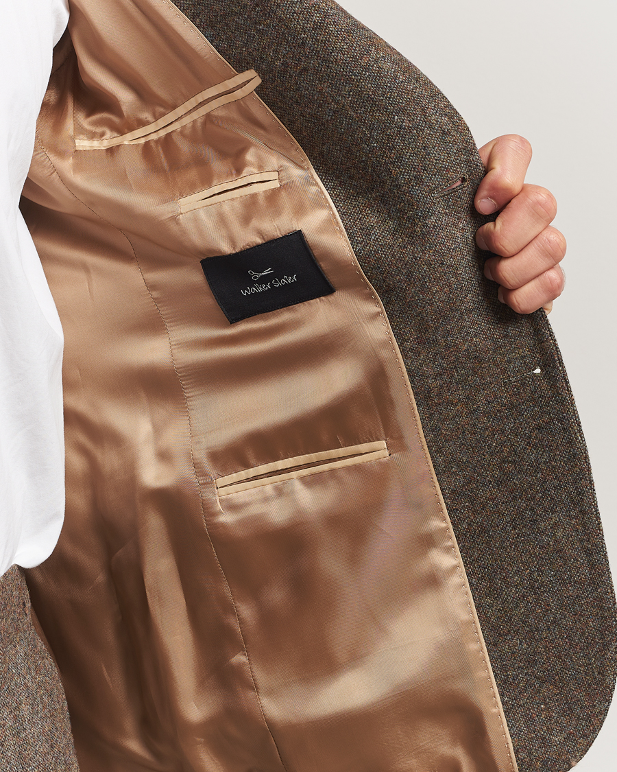 Herre | Blazere & jakker | Walker Slater | Edward Shetland Wool Donegal Blazer Dark Green