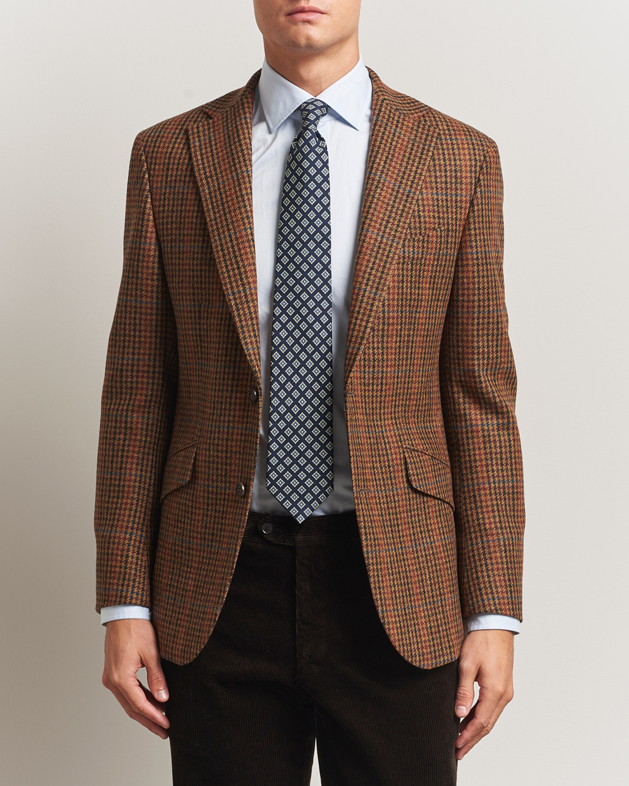 Herre | Blazere & jakker | Walker Slater | Edward Lambswool Dogtooth Blazer Brown