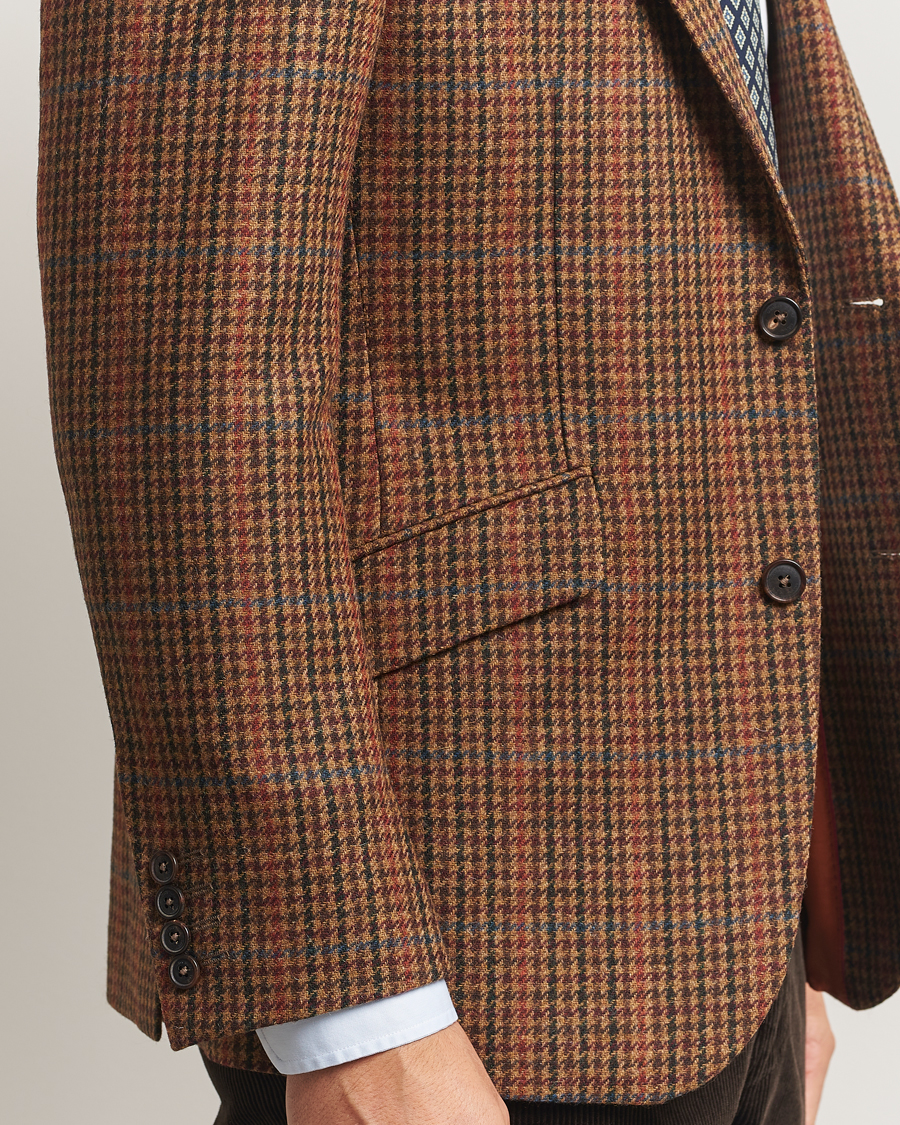 Herre | Blazere & jakker | Walker Slater | Edward Lambswool Dogtooth Blazer Brown