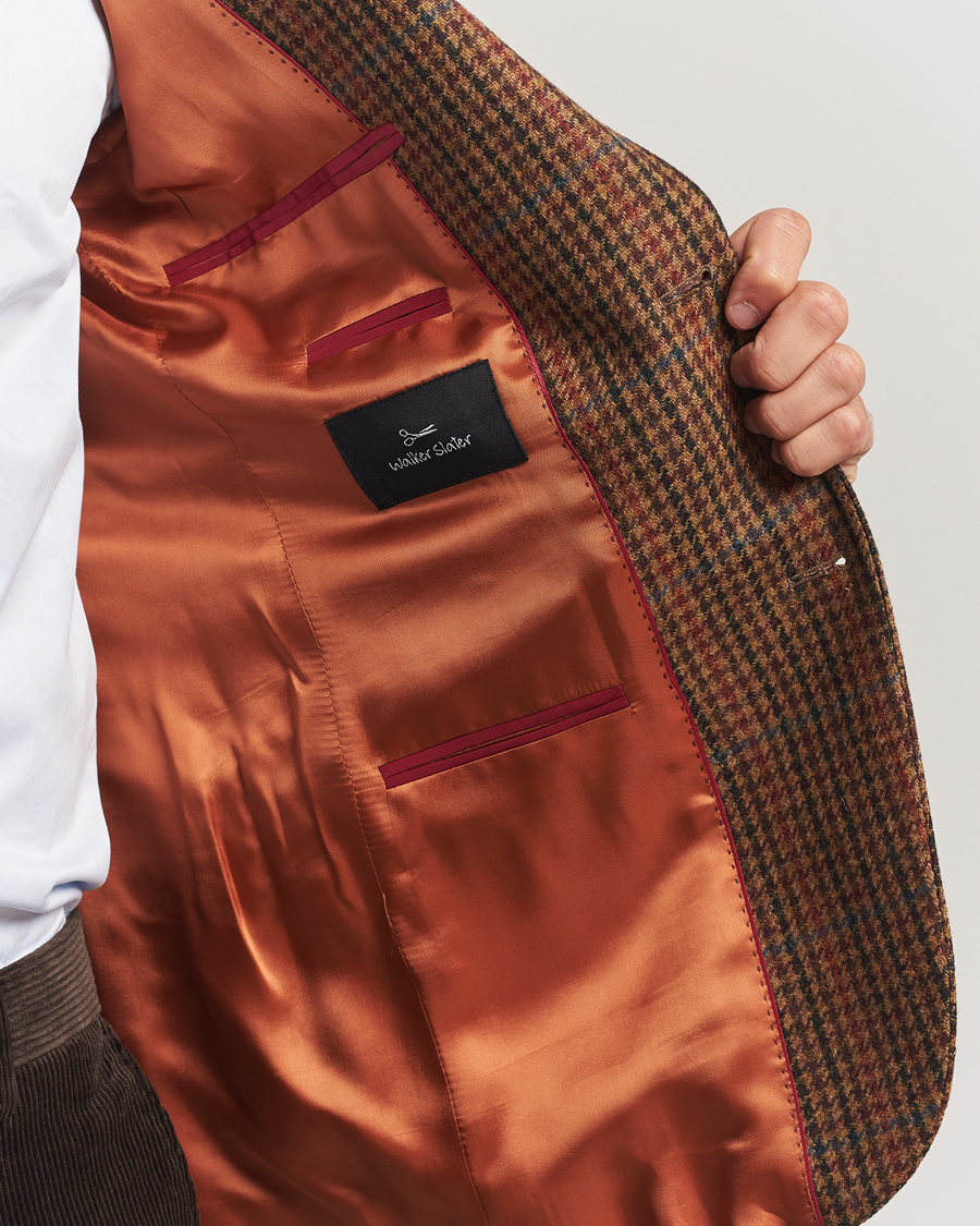 Herre | Blazere & jakker | Walker Slater | Edward Lambswool Dogtooth Blazer Brown