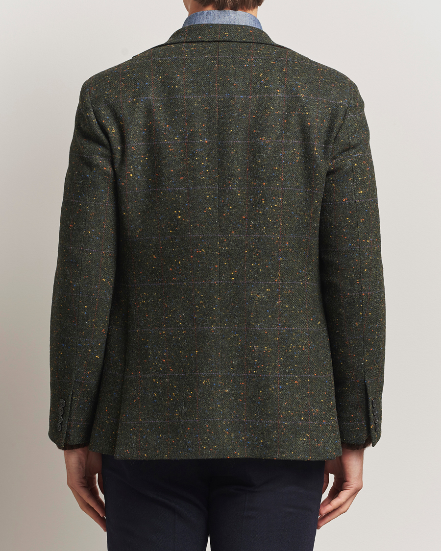 Herre | Blazere & jakker | Walker Slater | Edward Lambswool Donegal Windowpane Blazer Dark Green