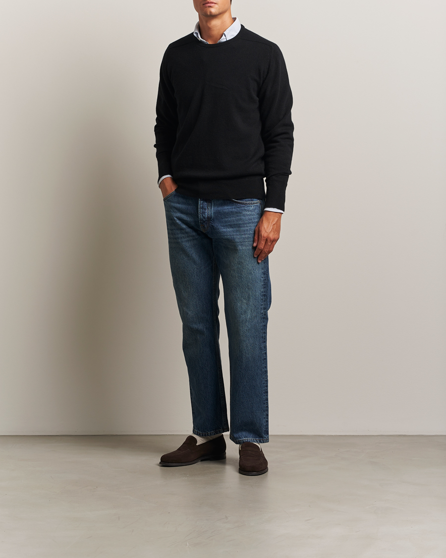 Herre | Trøjer | William Lockie | Melrose Cashmere Crew Neck Black