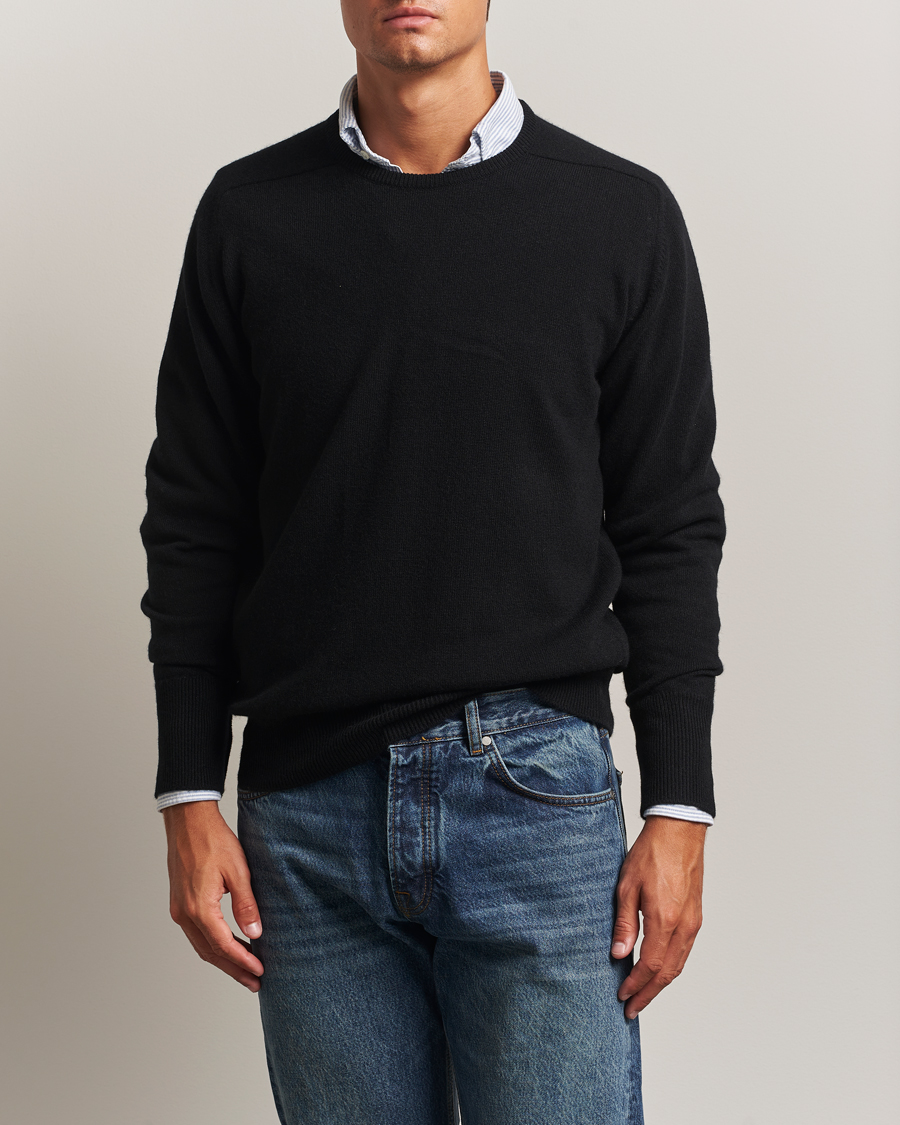 Herre | Trøjer | William Lockie | Melrose Cashmere Crew Neck Black