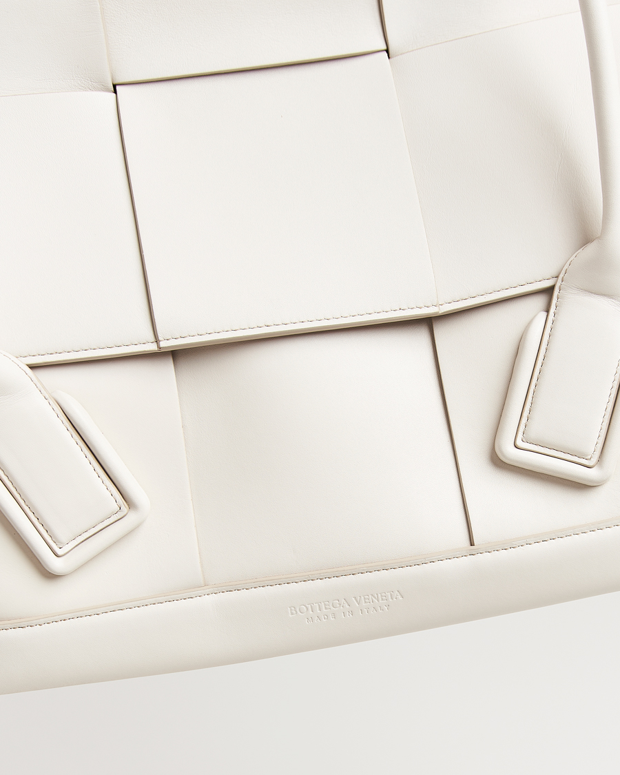 Herre | Pre-Owned & Vintage Bags | Bottega Veneta Pre-Owned | Intrecciato Acro Small White
