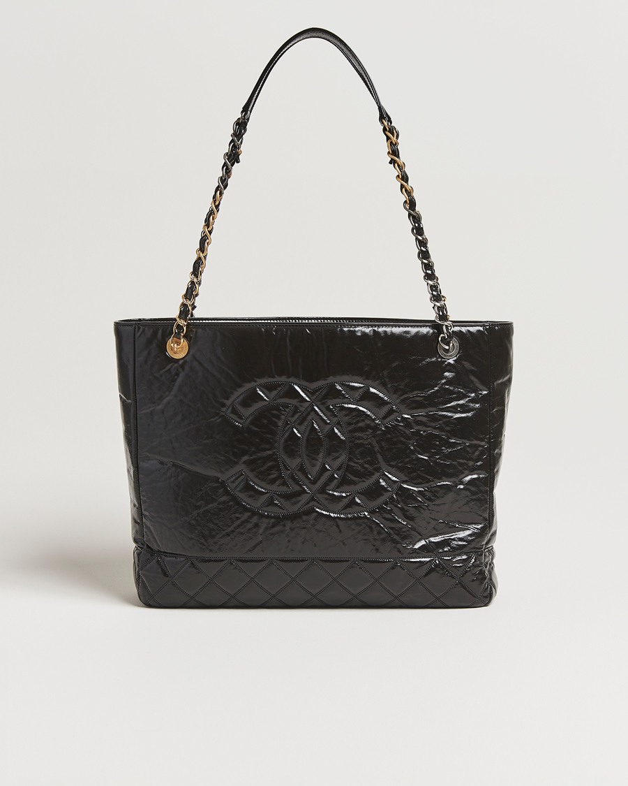 Herre | Pre-Owned & Vintage Bags | Chanel Pre-Owned | Chain Tote Bag Black