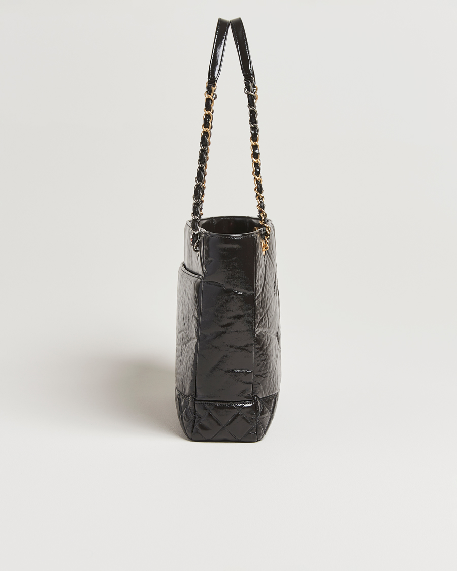 Herre | Pre-Owned & Vintage Bags | Chanel Pre-Owned | Chain Tote Bag Black
