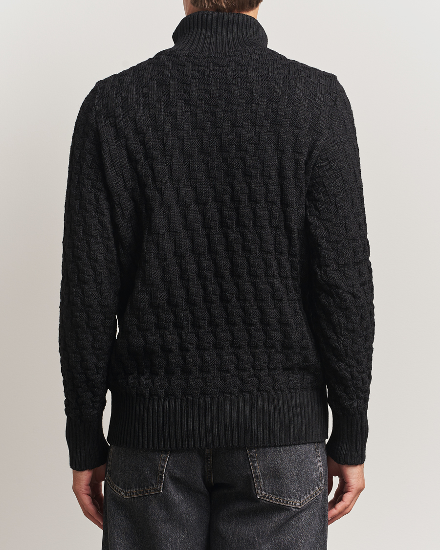 Herre | Trøjer | S.N.S. Herning | Stark Wool Cable Cardigan Black