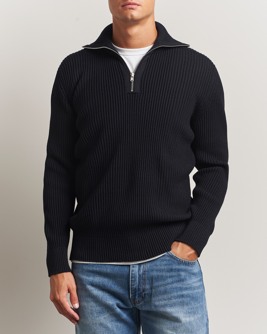Herre | Trøjer | S.N.S. Herning | Fender Short Zip Navy Blue