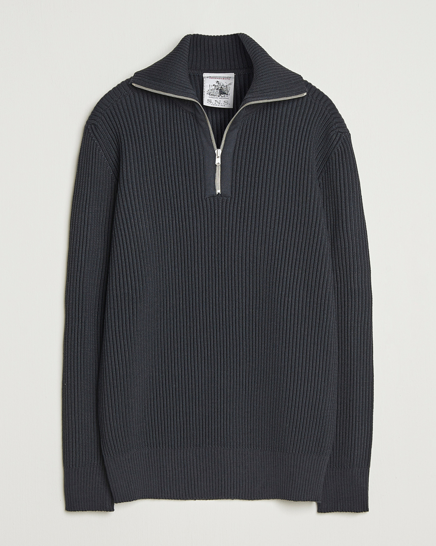 Herre | Trøjer | S.N.S. Herning | Fender Wool Half-Zip Molten Grey