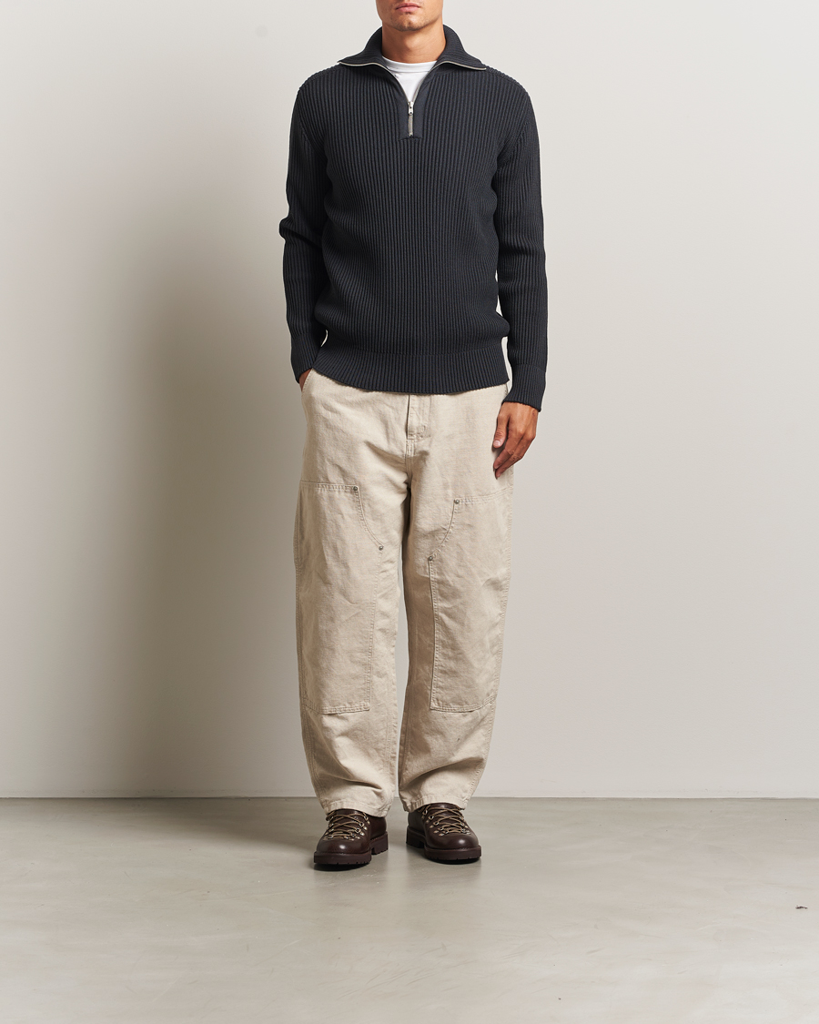 Herre | Trøjer | S.N.S. Herning | Fender Wool Half-Zip Molten Grey