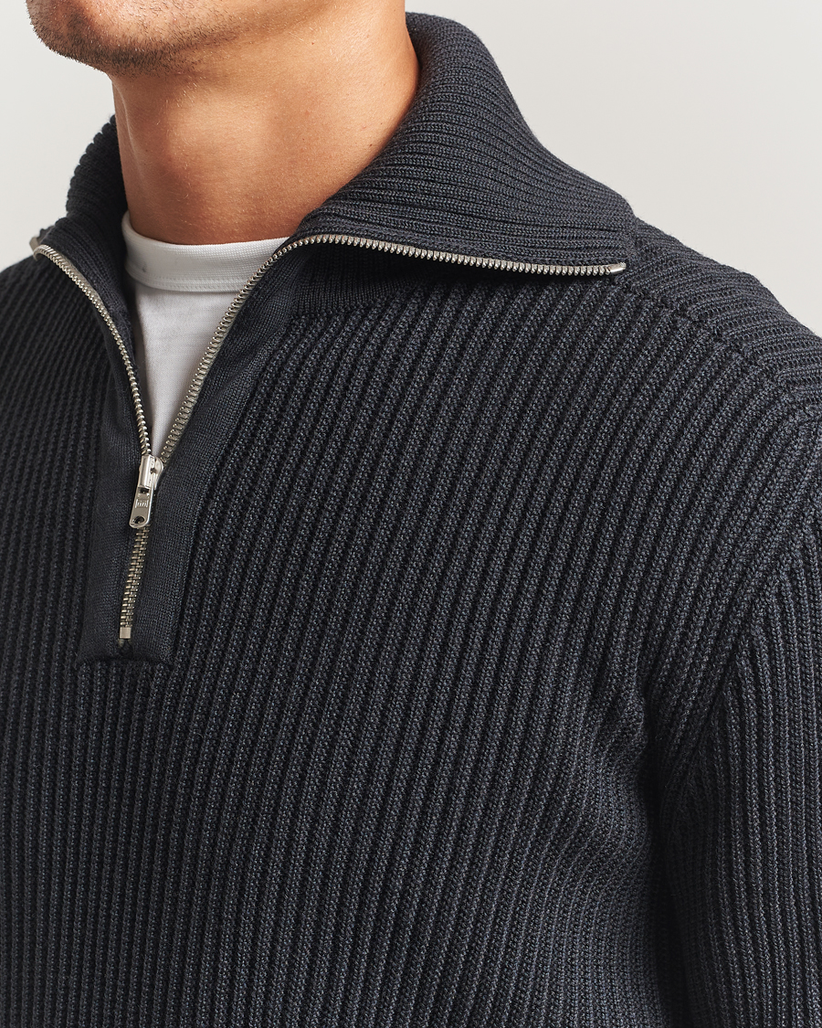 Herre | Trøjer | S.N.S. Herning | Fender Wool Half-Zip Molten Grey