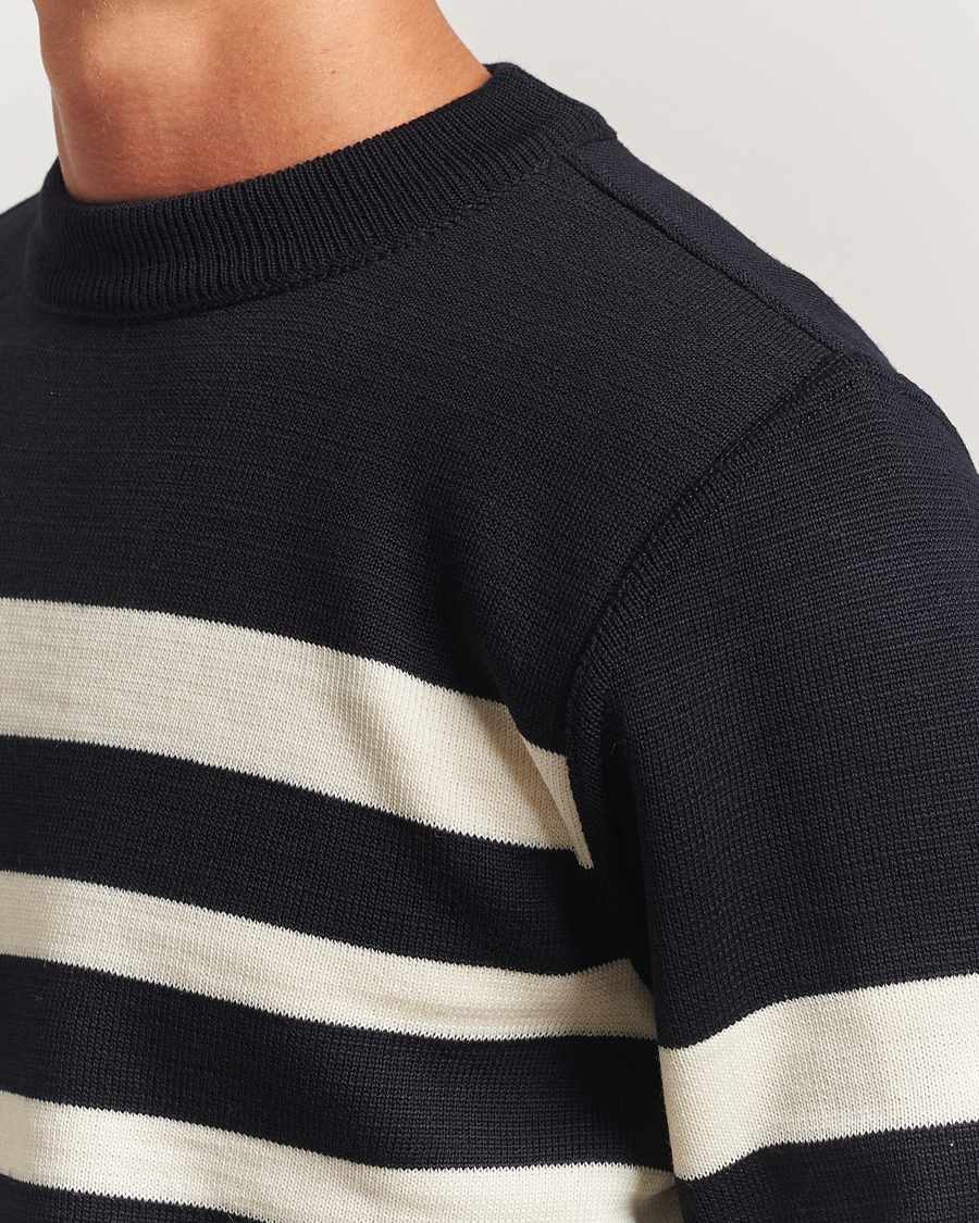 Herre | Trøjer | S.N.S. Herning | Given Wool Crew Neck Navy/White