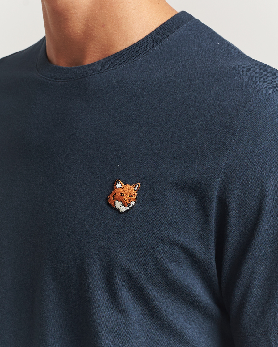 Herre | T-Shirts | Maison Kitsuné | Fox Head T-Shirt Classic Navy