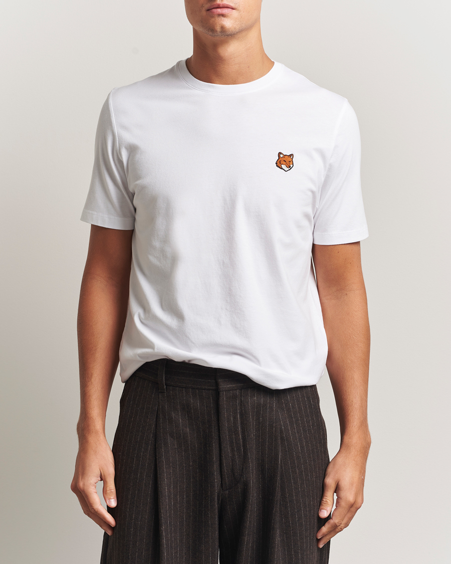 Herre | T-Shirts | Maison Kitsuné | Fox Head T-Shirt White