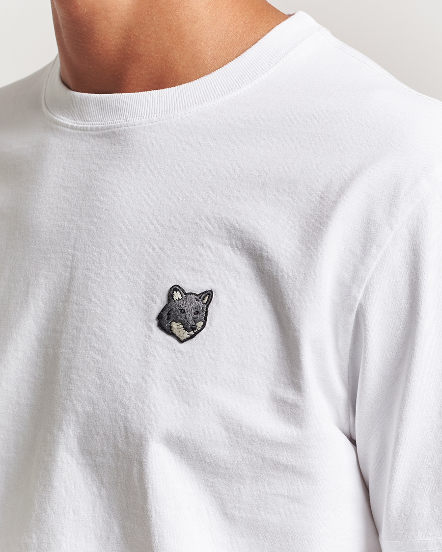 Herre | T-Shirts | Maison Kitsuné | Grey Fox Head T-Shirt White