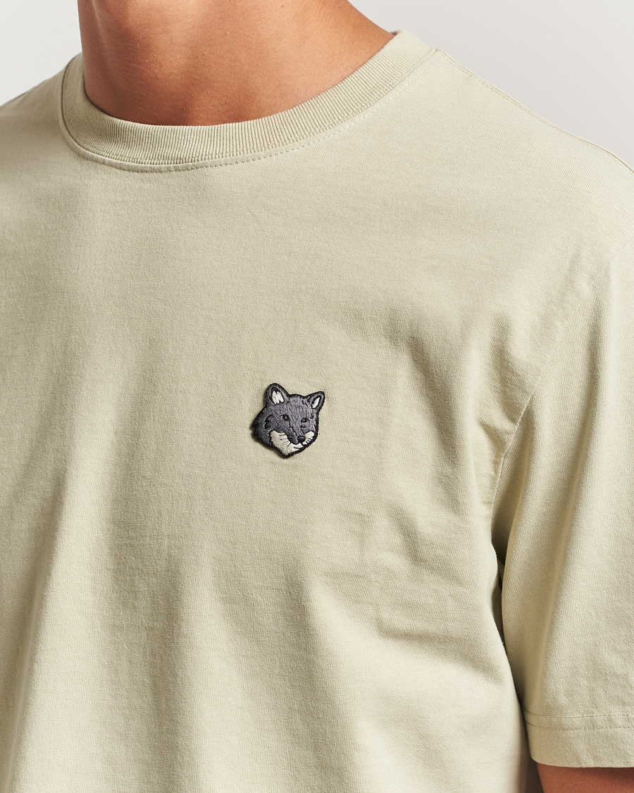 Herre | T-Shirts | Maison Kitsuné | Grey Fox Head T-Shirt Stone Beige
