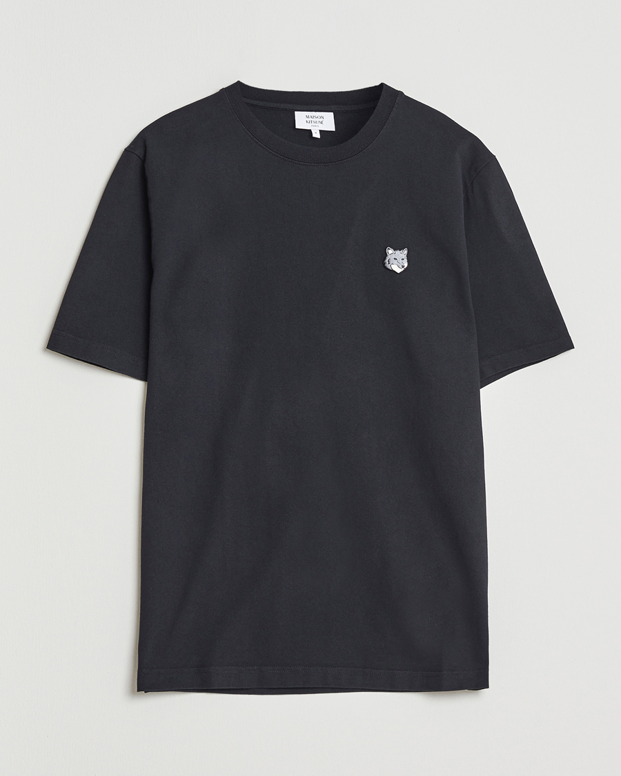 Herre | T-Shirts | Maison Kitsuné | Grey Fox Head T-Shirt Black