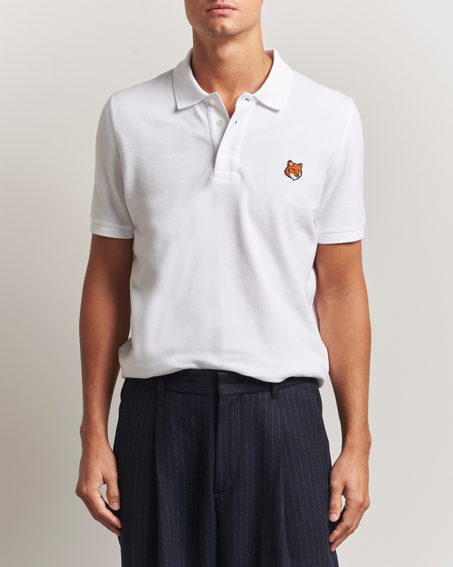 Herre | Polotrøjer | Maison Kitsuné | Fox Head Polo White