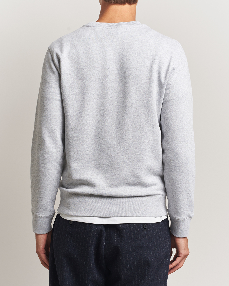 Herre | Trøjer | Maison Kitsuné | Fox Head Sweatshirt Light Grey Melange
