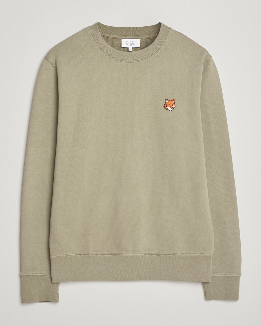 Herre | Trøjer | Maison Kitsuné | Fox Head Sweatshirt Laurel Green