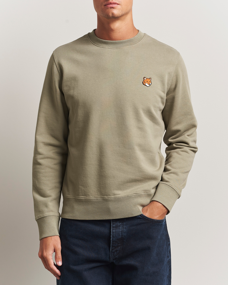 Herre | Trøjer | Maison Kitsuné | Fox Head Sweatshirt Laurel Green