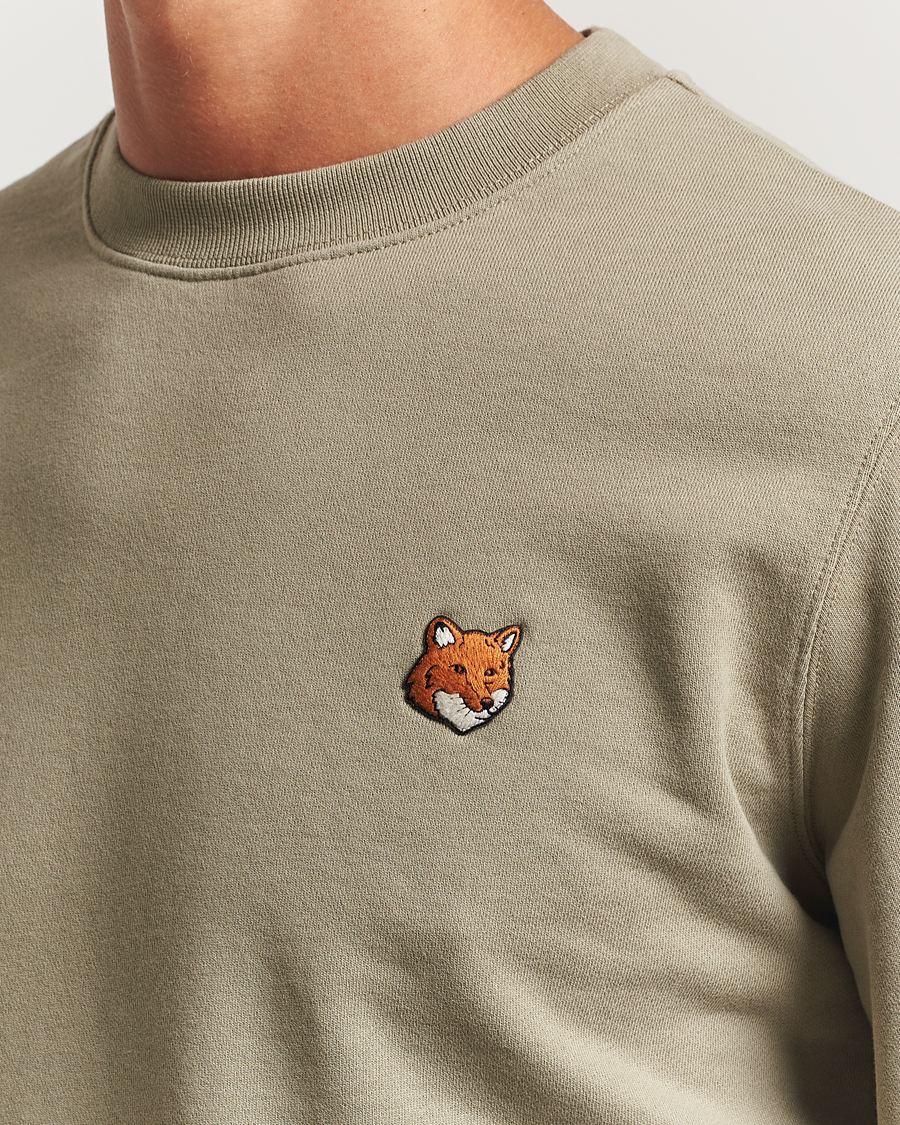 Herre | Trøjer | Maison Kitsuné | Fox Head Sweatshirt Laurel Green