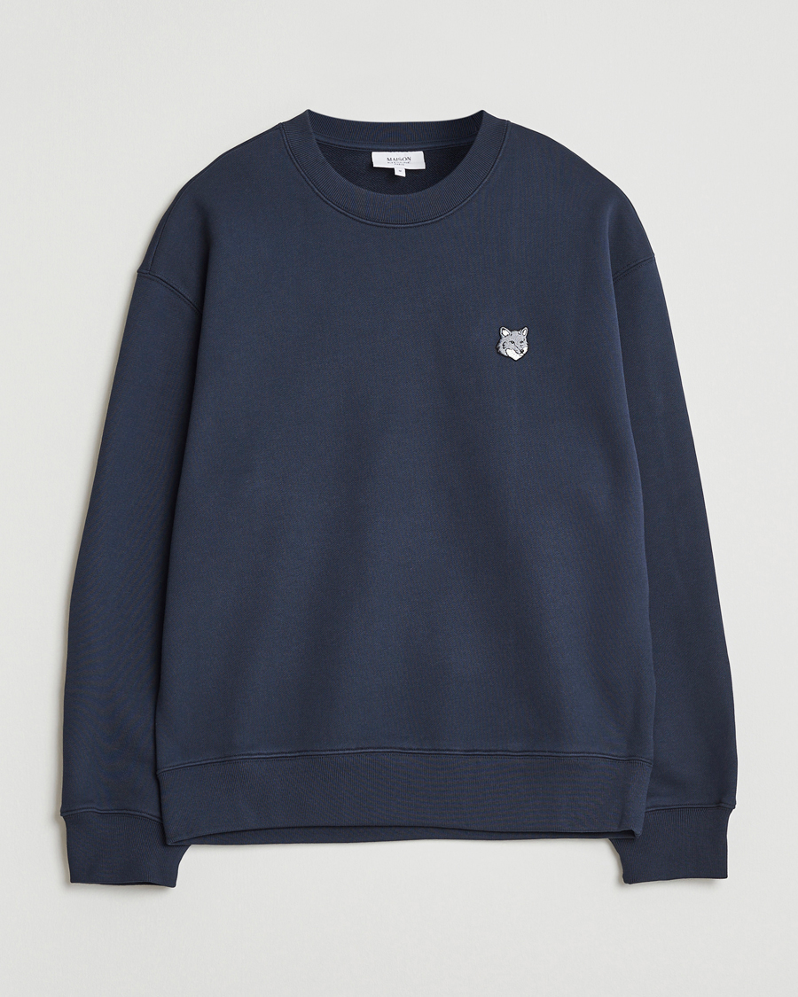 Herre | Trøjer | Maison Kitsuné | Grey Fox Head Sweatshirt Classic Navy