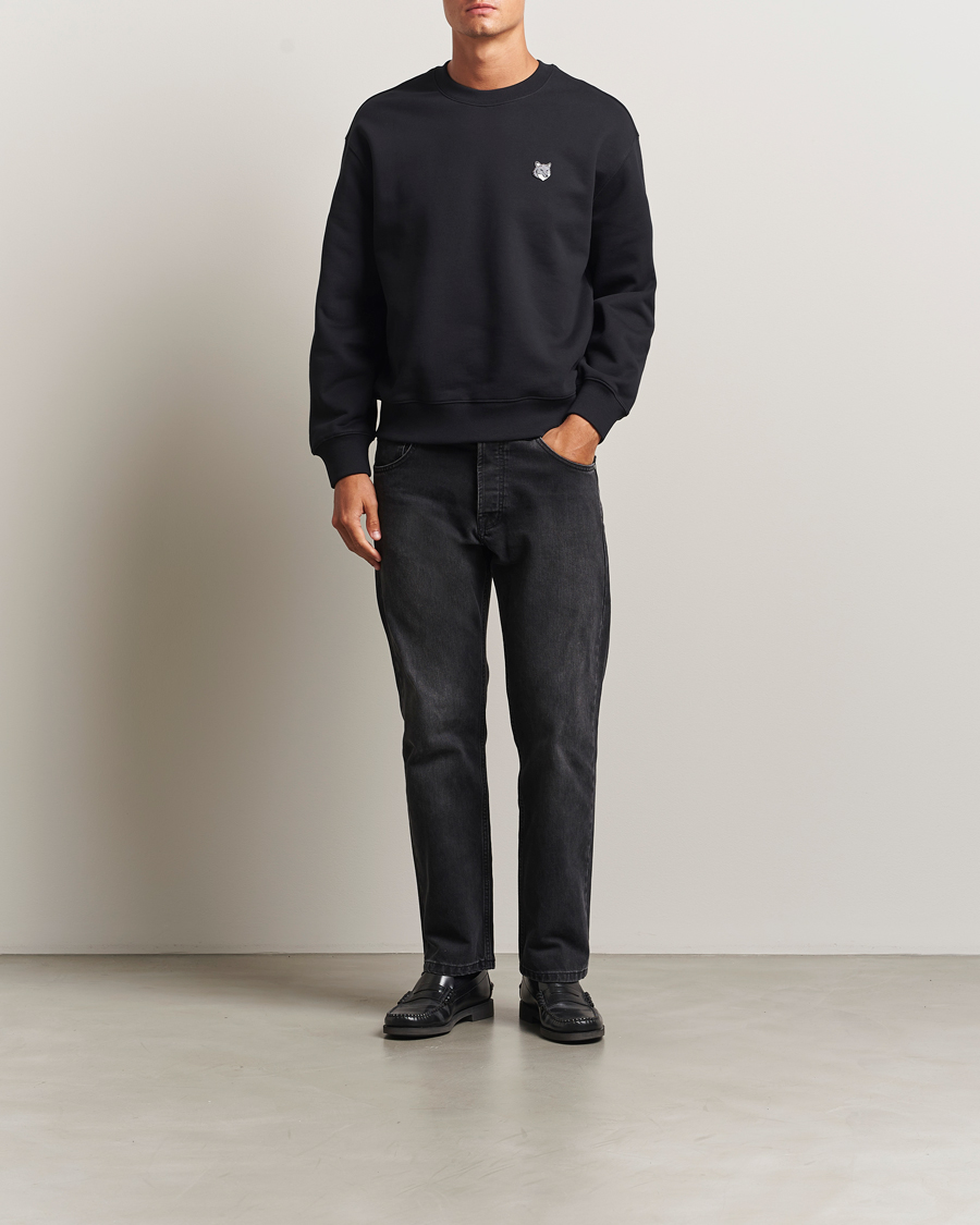 Herre | Trøjer | Maison Kitsuné | Grey Fox Head Sweatshirt Black