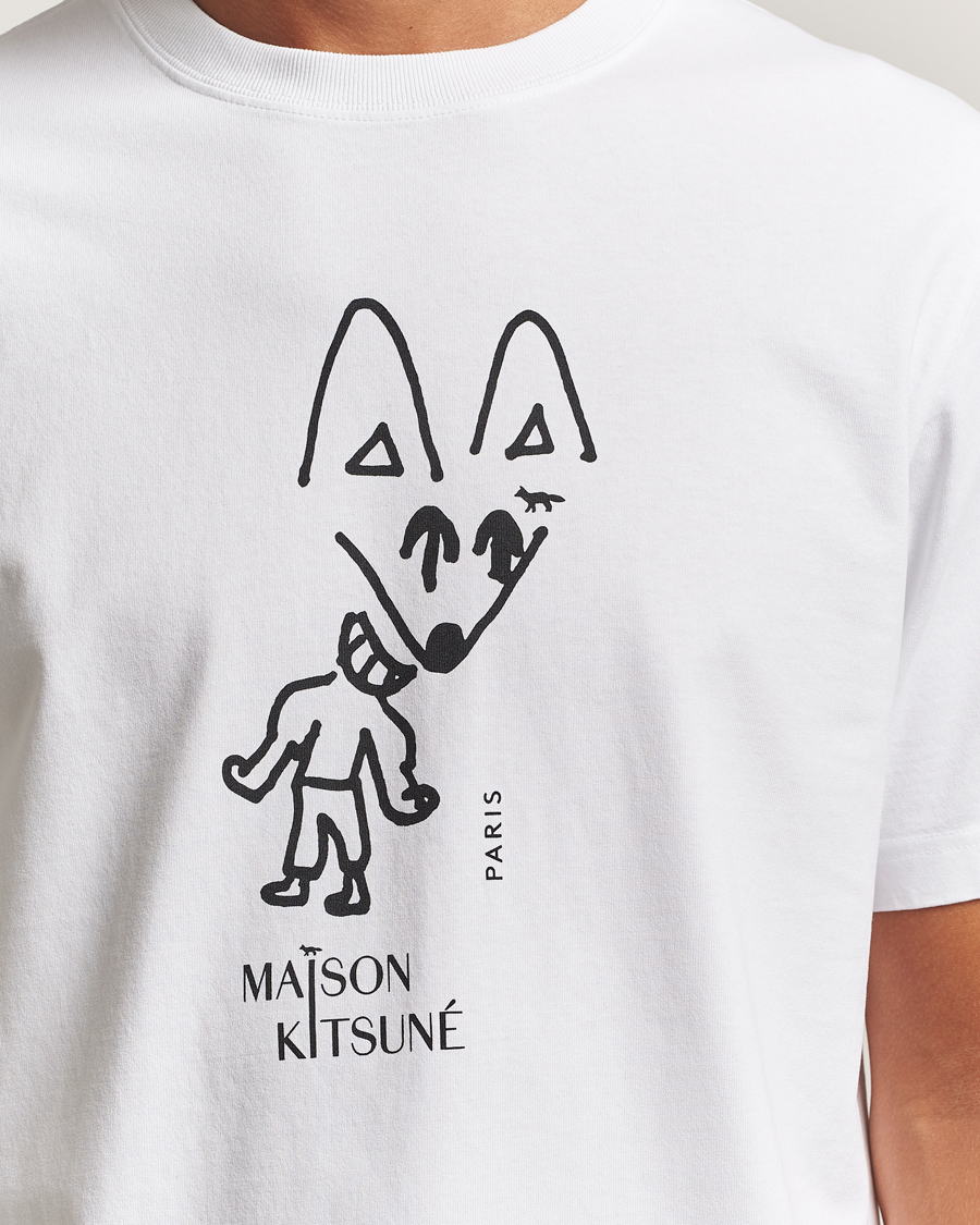 Herre | T-Shirts | Maison Kitsuné | Party Fox T-Shirt White