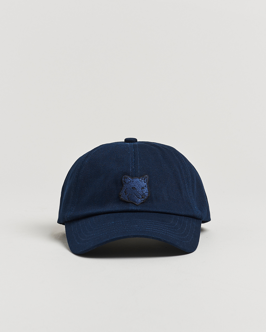 Herre | Hatte & kasketter | Maison Kitsuné | Tonal Fox Head Cap Classic Navy