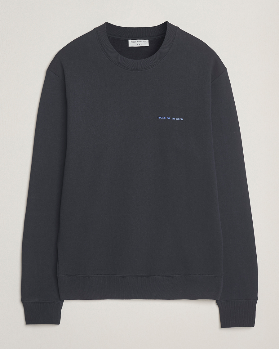 Herre | Trøjer | Tiger of Sweden | Emerson Crew Neck Sweatshirt Light Ink