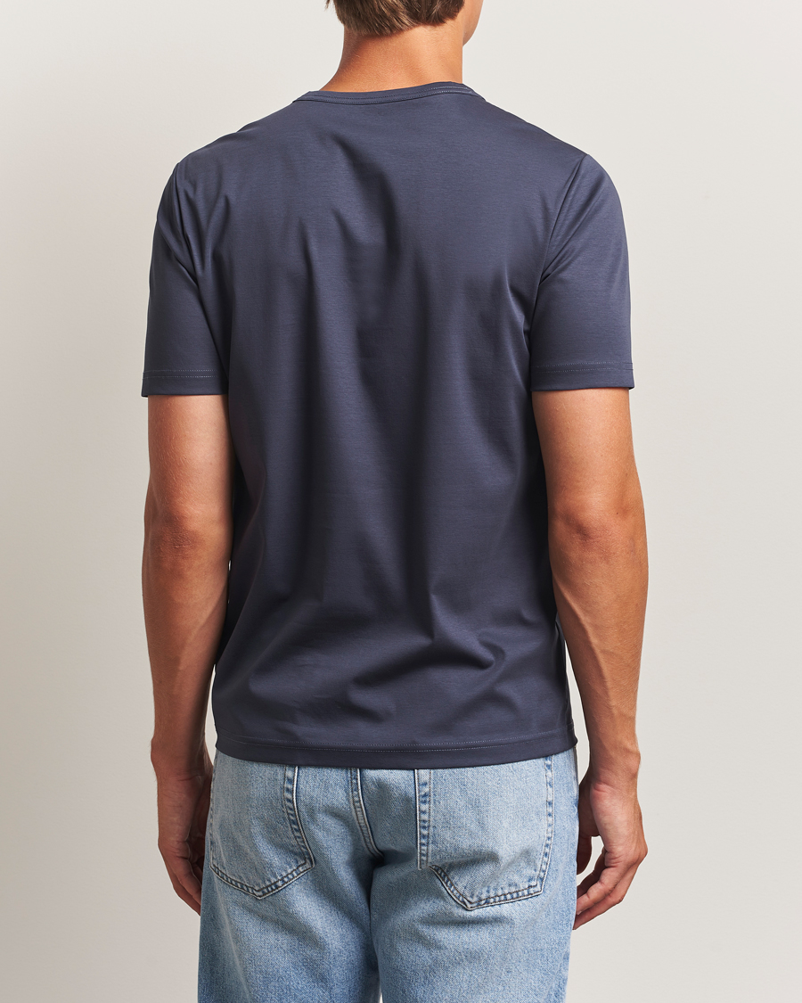 Herre | T-Shirts | Tiger of Sweden | Olaf Mercerized Cotton T-Shirt Light Ink